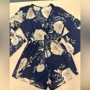 Flower print Romper